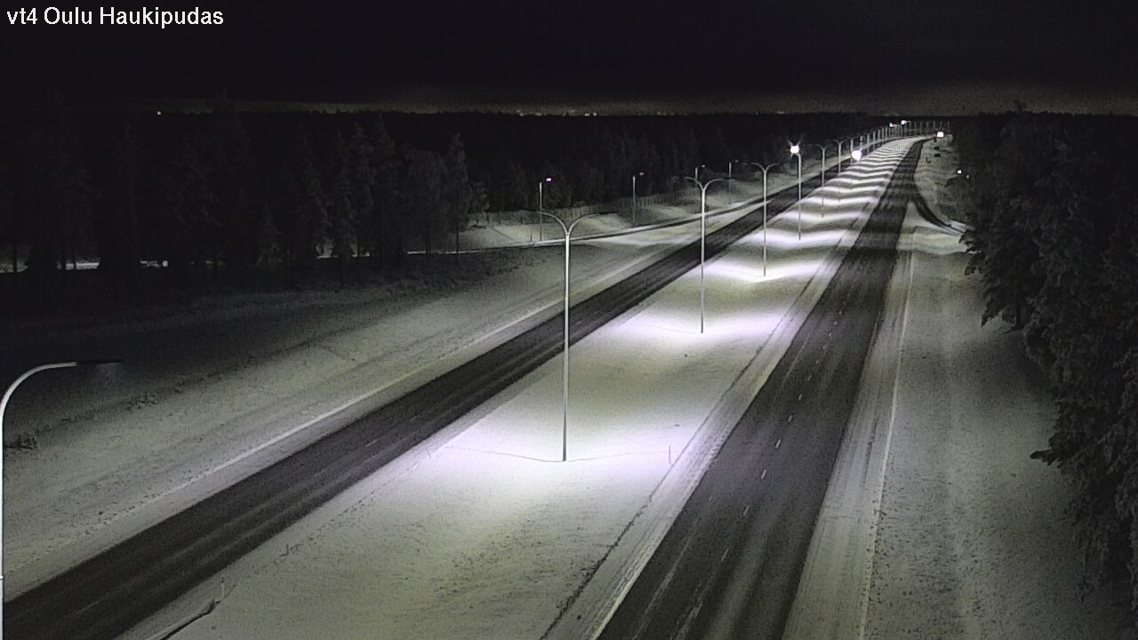 Weather Camera Image Road 4 Oulu, Haukipudas, Oulu, Pohjois-Pohjanmaa