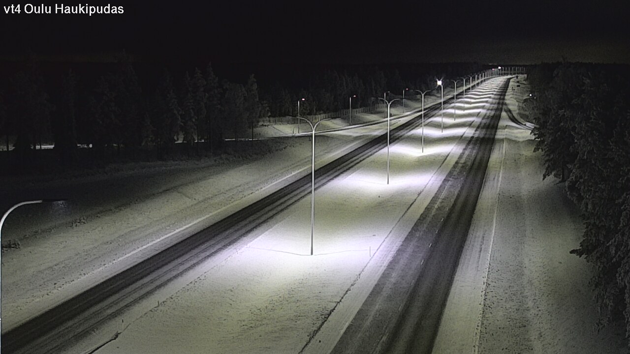 Weather Camera Image Road 4 Oulu, Haukipudas, Oulu, Pohjois-Pohjanmaa