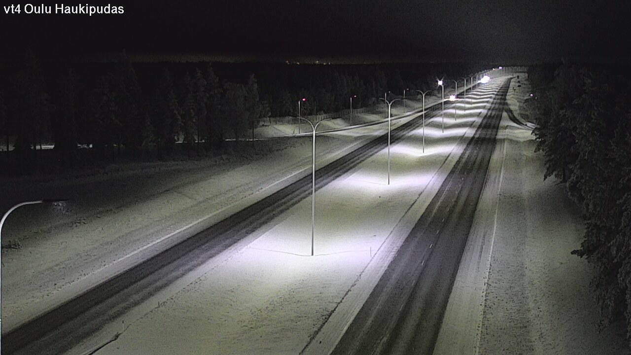 Weather Camera Image Road 4 Oulu, Haukipudas, Oulu, Pohjois-Pohjanmaa