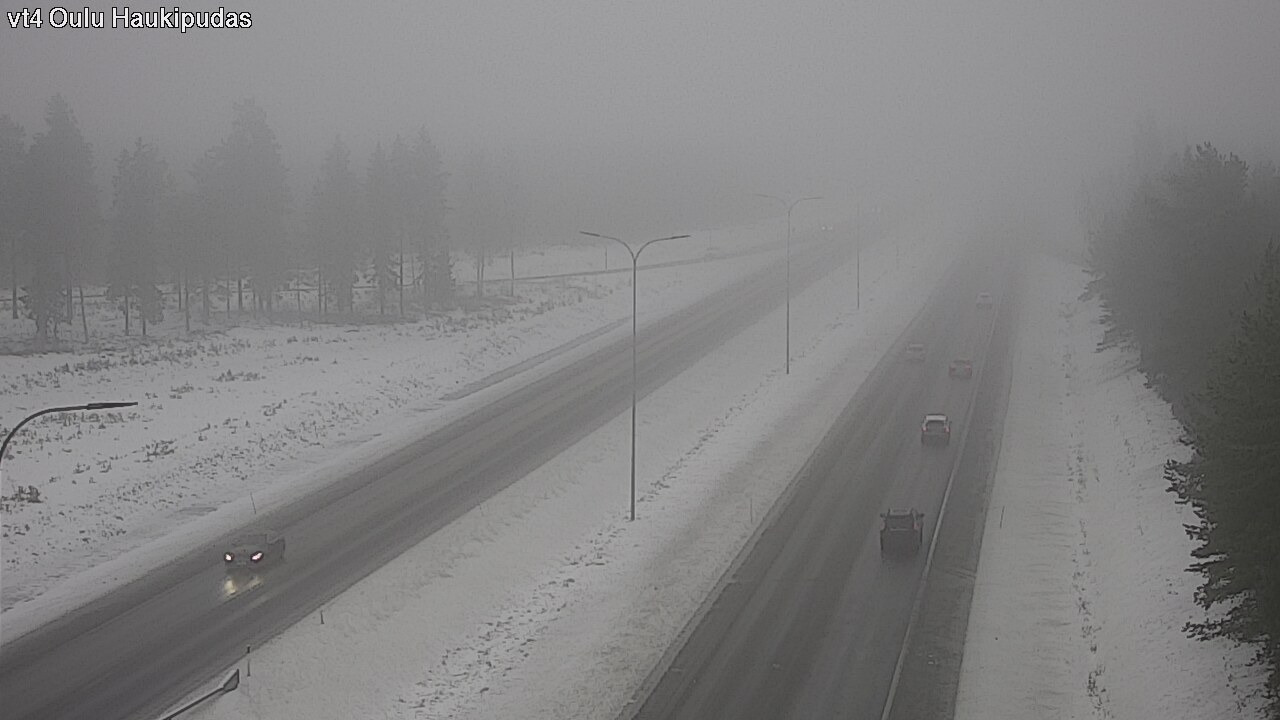 Weather Camera Image Road 4 Oulu, Haukipudas, Oulu, Pohjois-Pohjanmaa