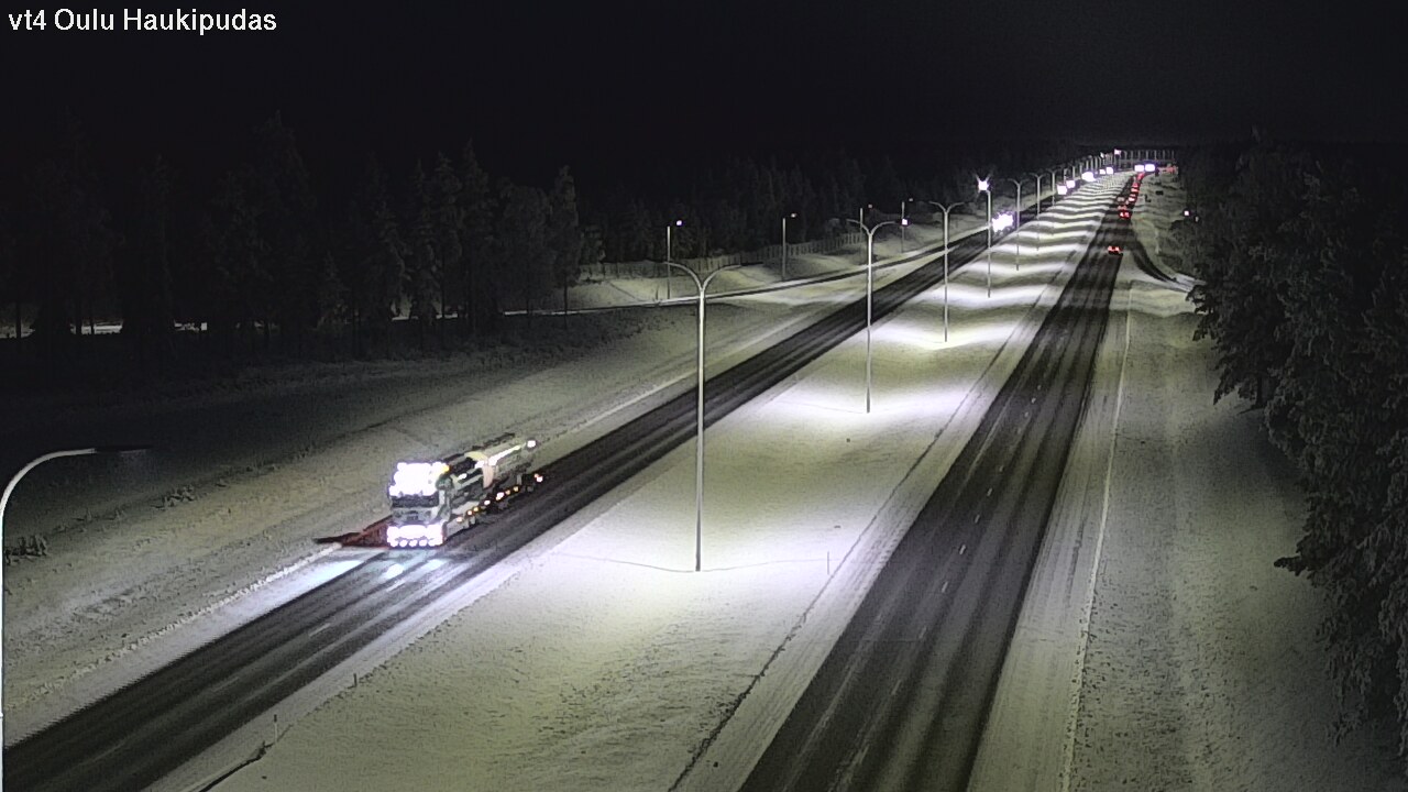 Weather Camera Image Road 4 Oulu, Haukipudas, Oulu, Pohjois-Pohjanmaa