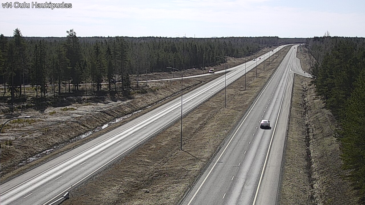 Weather Camera Image Road 4 Oulu, Haukipudas, Oulu, Pohjois-Pohjanmaa