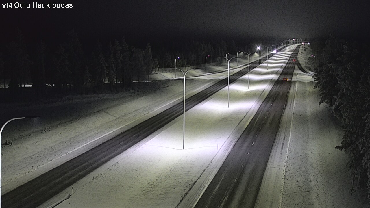 Weather Camera Image Road 4 Oulu, Haukipudas, Oulu, Pohjois-Pohjanmaa