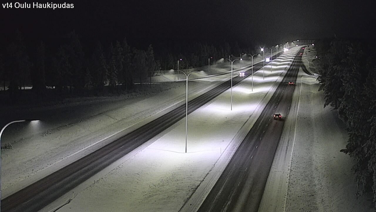 Weather Camera Image Road 4 Oulu, Haukipudas, Oulu, Pohjois-Pohjanmaa