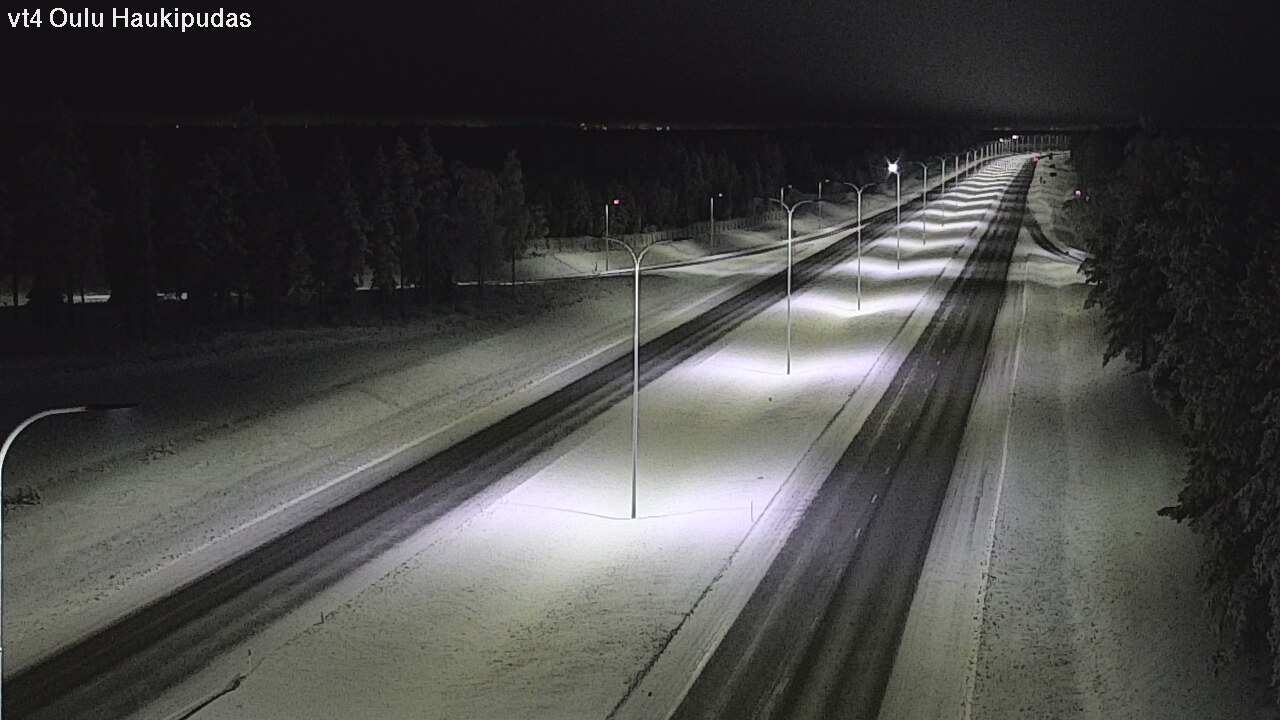 Weather Camera Image Road 4 Oulu, Haukipudas, Oulu, Pohjois-Pohjanmaa