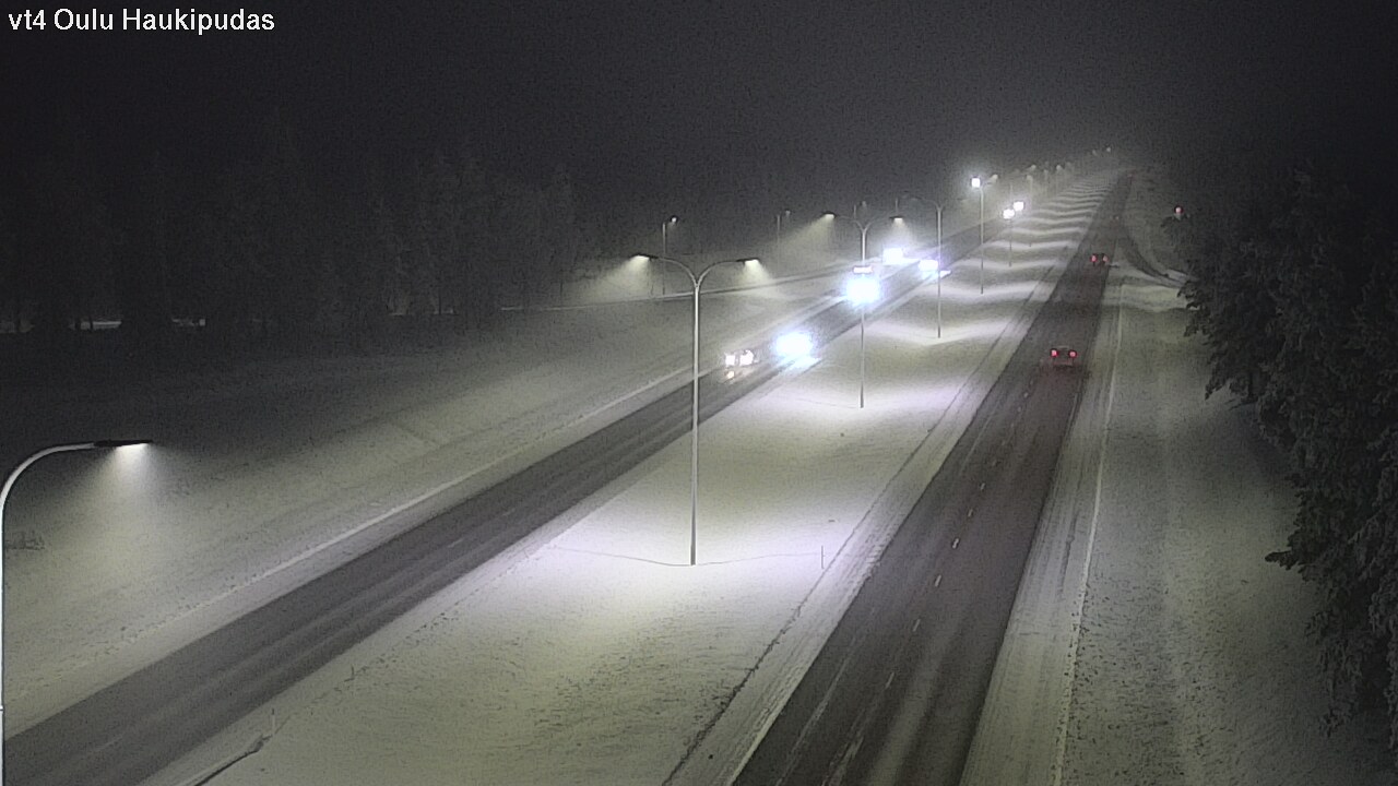 Weather Camera Image Road 4 Oulu, Haukipudas, Oulu, Pohjois-Pohjanmaa