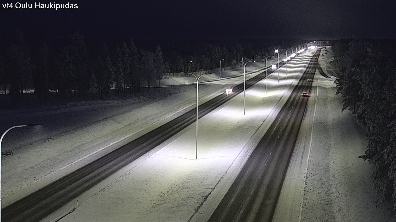 Weather Camera Image Road 4 Oulu, Haukipudas, Oulu, Pohjois-Pohjanmaa