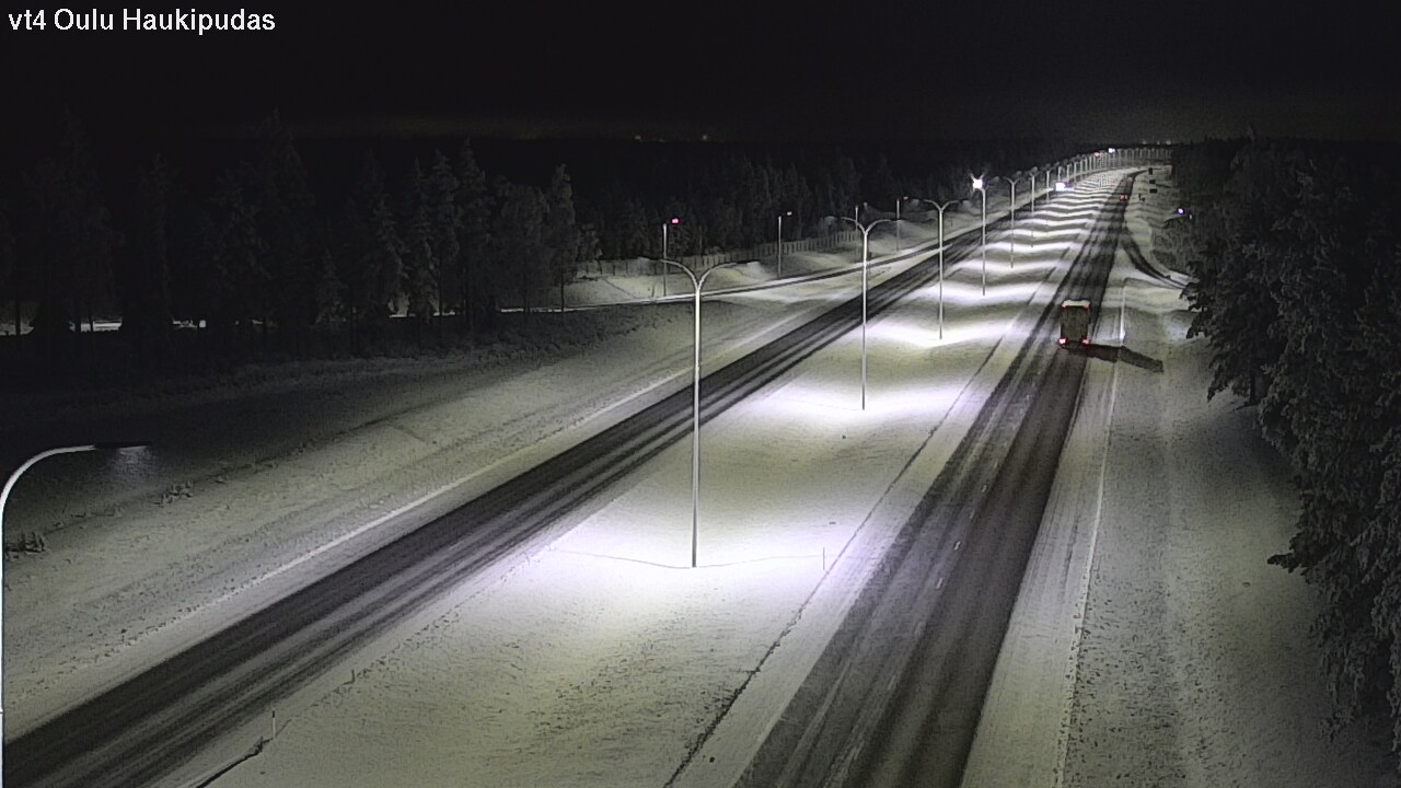 Weather Camera Image Road 4 Oulu, Haukipudas, Oulu, Pohjois-Pohjanmaa