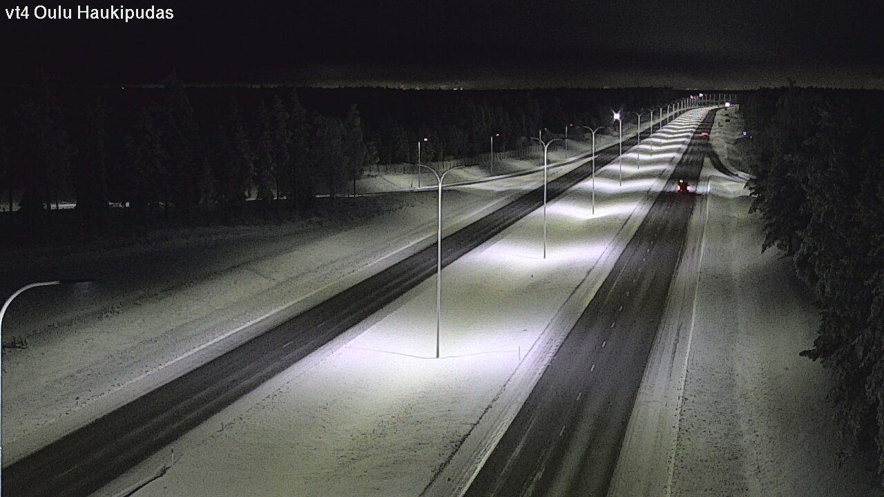 Weather Camera Image Road 4 Oulu, Haukipudas, Oulu, Pohjois-Pohjanmaa