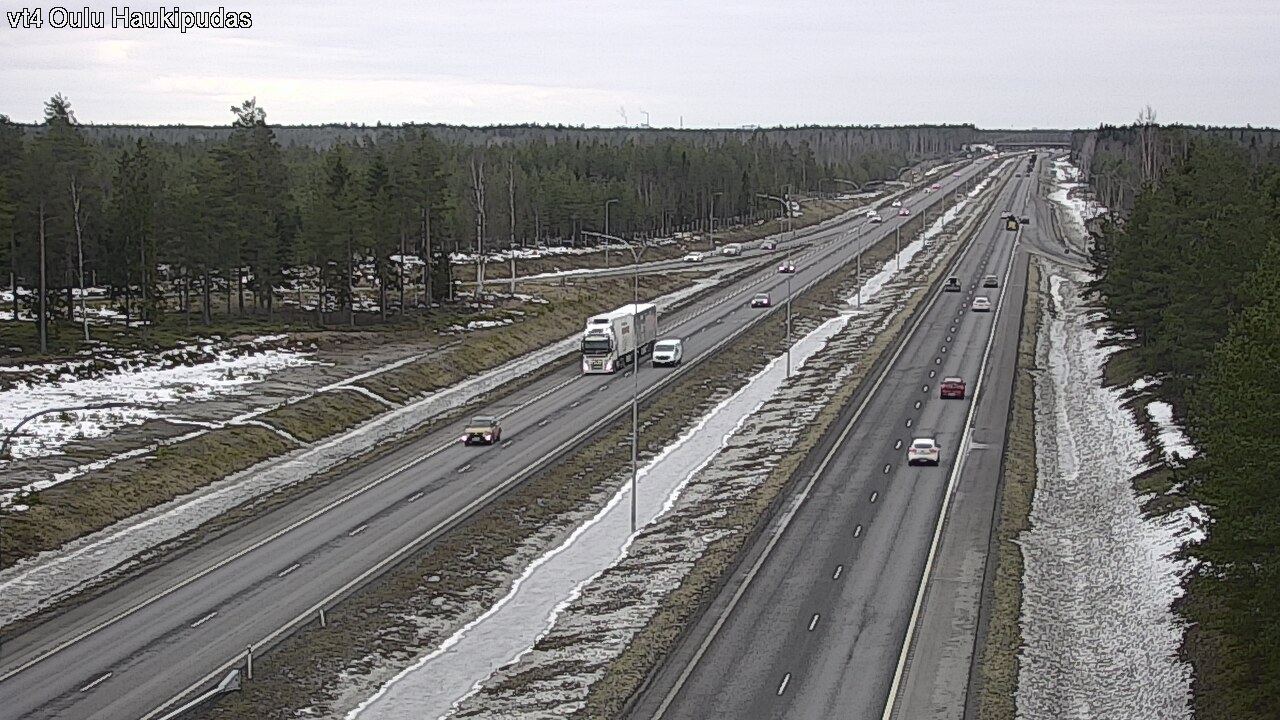 Weather Camera Image Road 4 Oulu, Haukipudas, Oulu, Pohjois-Pohjanmaa