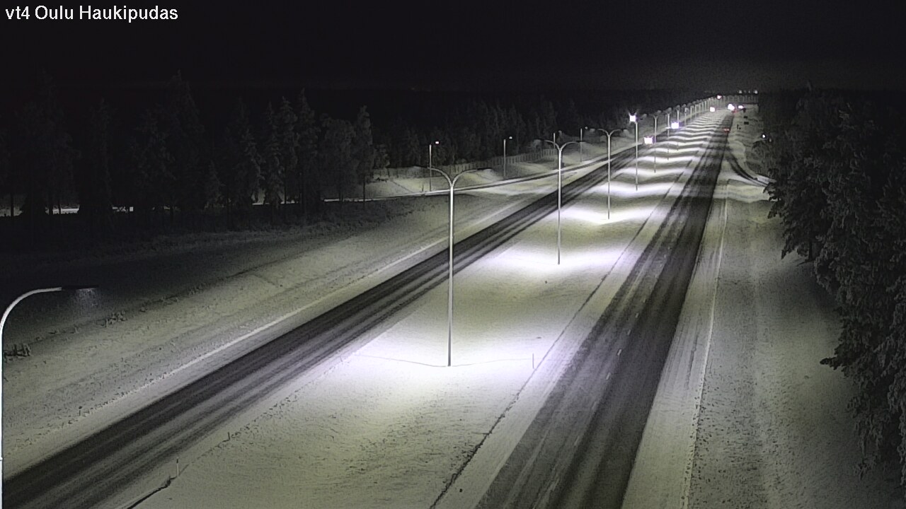 Weather Camera Image Road 4 Oulu, Haukipudas, Oulu, Pohjois-Pohjanmaa