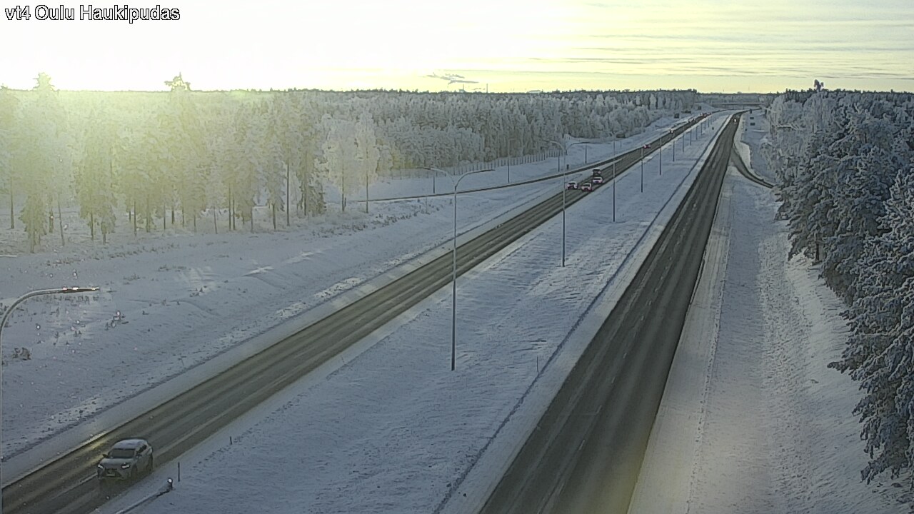 Weather Camera Image Road 4 Oulu, Haukipudas, Oulu, Pohjois-Pohjanmaa