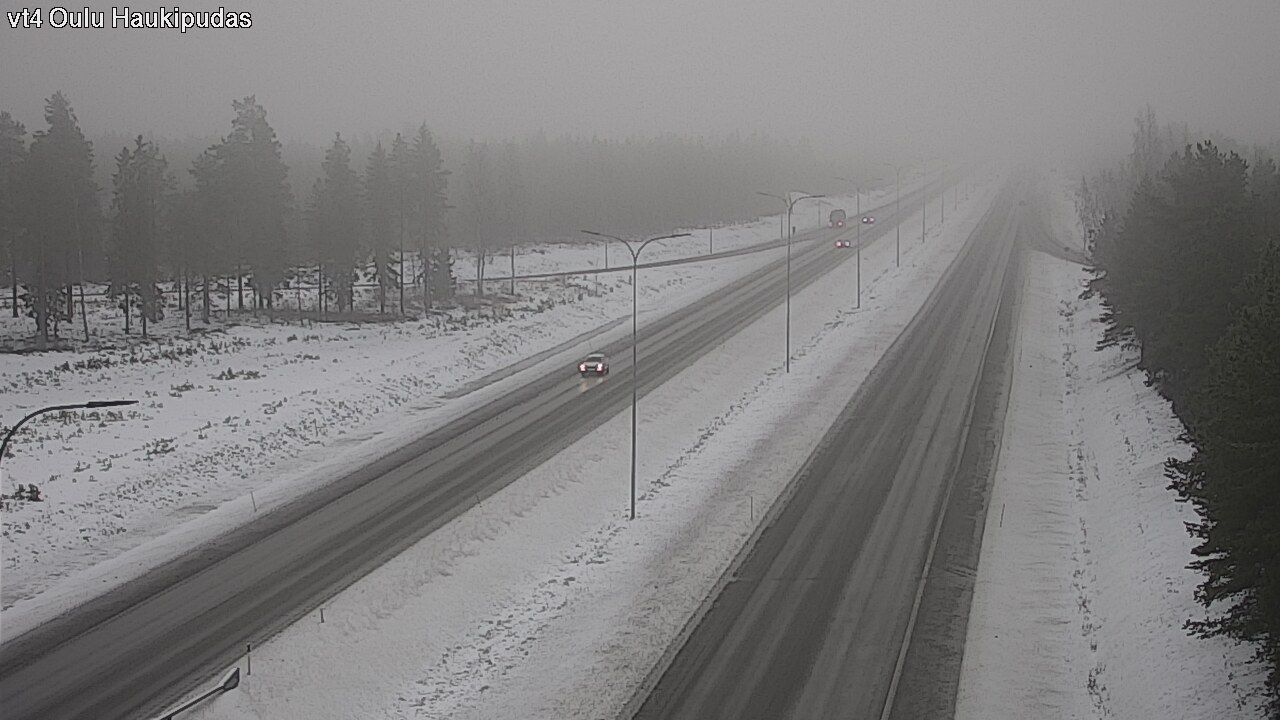 Weather Camera Image Road 4 Oulu, Haukipudas, Oulu, Pohjois-Pohjanmaa