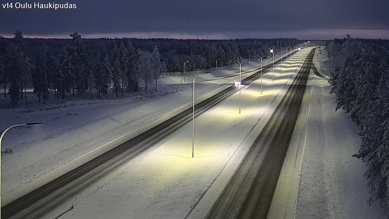 Weather Camera Image Road 4 Oulu, Haukipudas, Oulu, Pohjois-Pohjanmaa