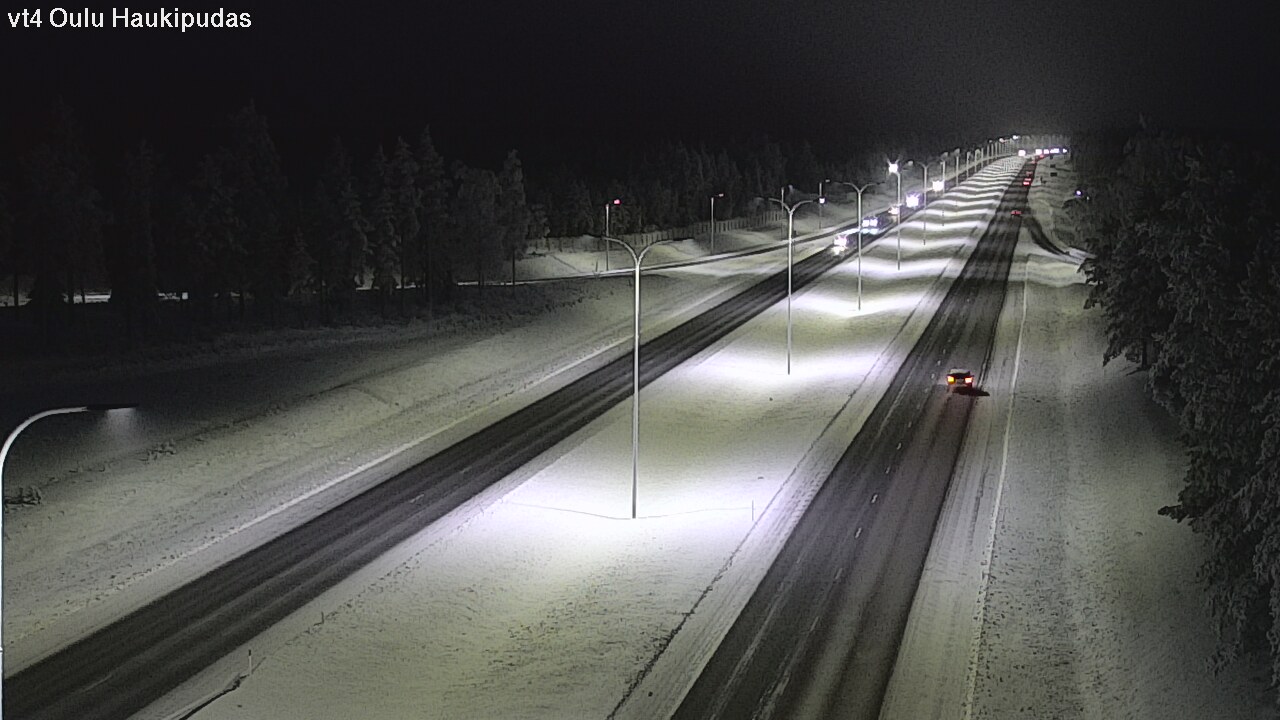 Weather Camera Image Road 4 Oulu, Haukipudas, Oulu, Pohjois-Pohjanmaa