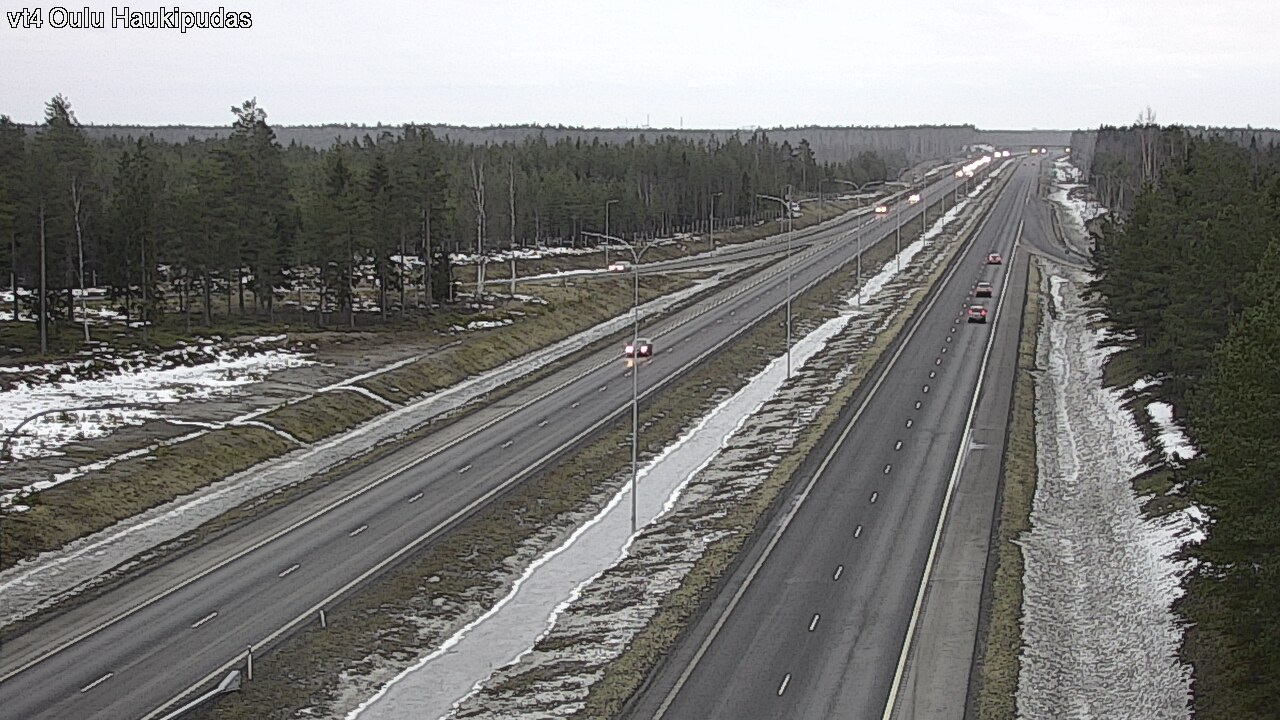 Weather Camera Image Road 4 Oulu, Haukipudas, Oulu, Pohjois-Pohjanmaa