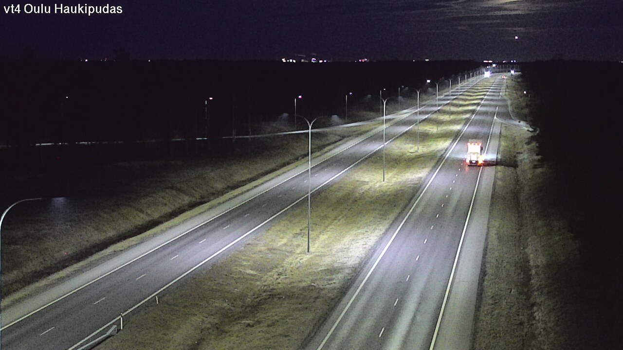 Weather Camera Image Road 4 Oulu, Haukipudas, Oulu, Pohjois-Pohjanmaa