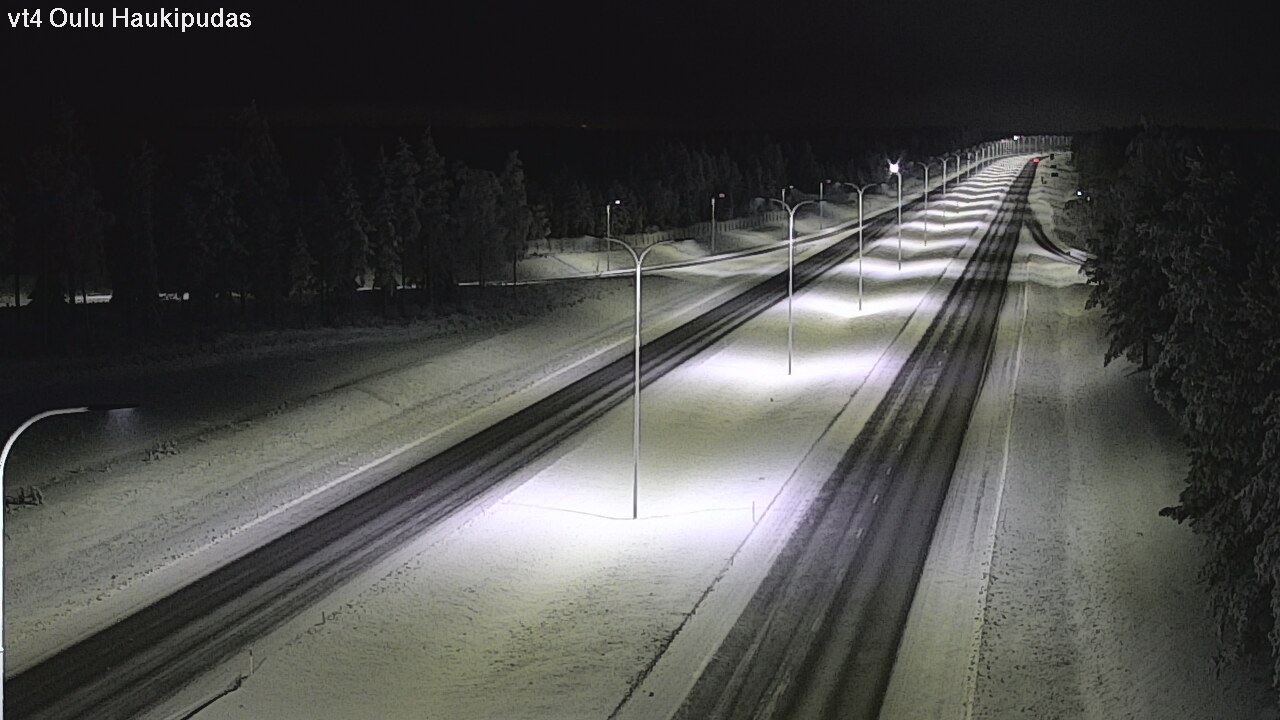 Weather Camera Image Road 4 Oulu, Haukipudas, Oulu, Pohjois-Pohjanmaa
