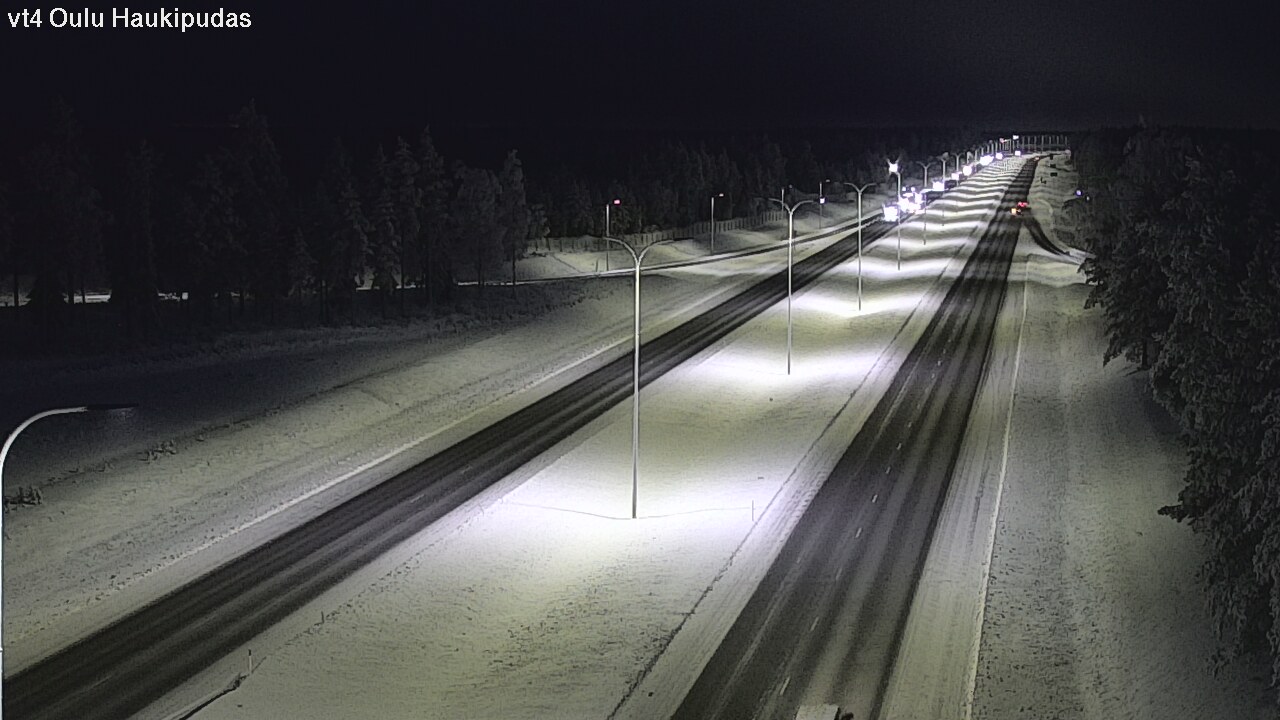 Weather Camera Image Road 4 Oulu, Haukipudas, Oulu, Pohjois-Pohjanmaa