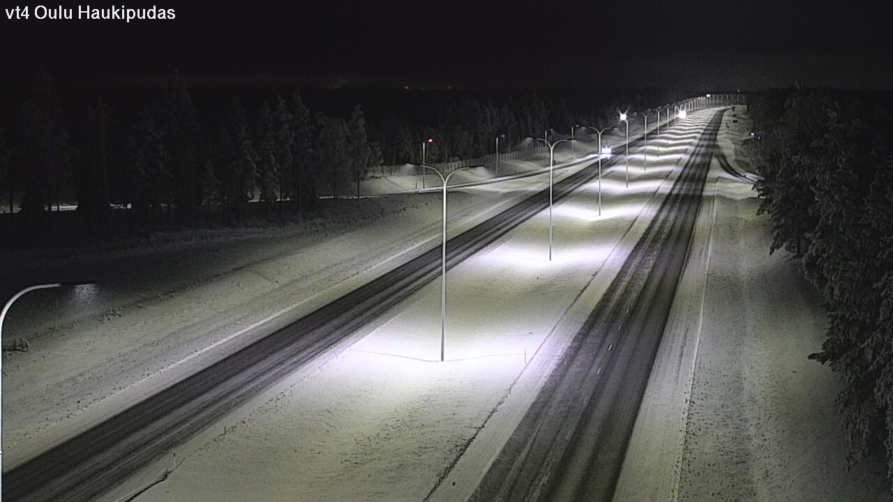 Weather Camera Image Road 4 Oulu, Haukipudas, Oulu, Pohjois-Pohjanmaa