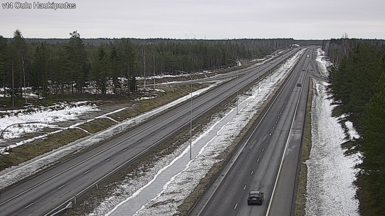 Weather Camera Image Road 4 Oulu, Haukipudas, Oulu, Pohjois-Pohjanmaa