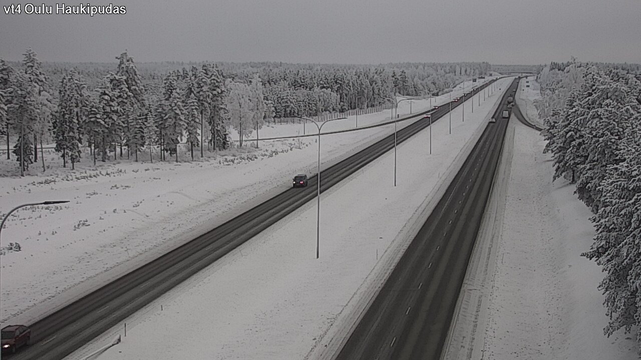 Weather Camera Image Road 4 Oulu, Haukipudas, Oulu, Pohjois-Pohjanmaa