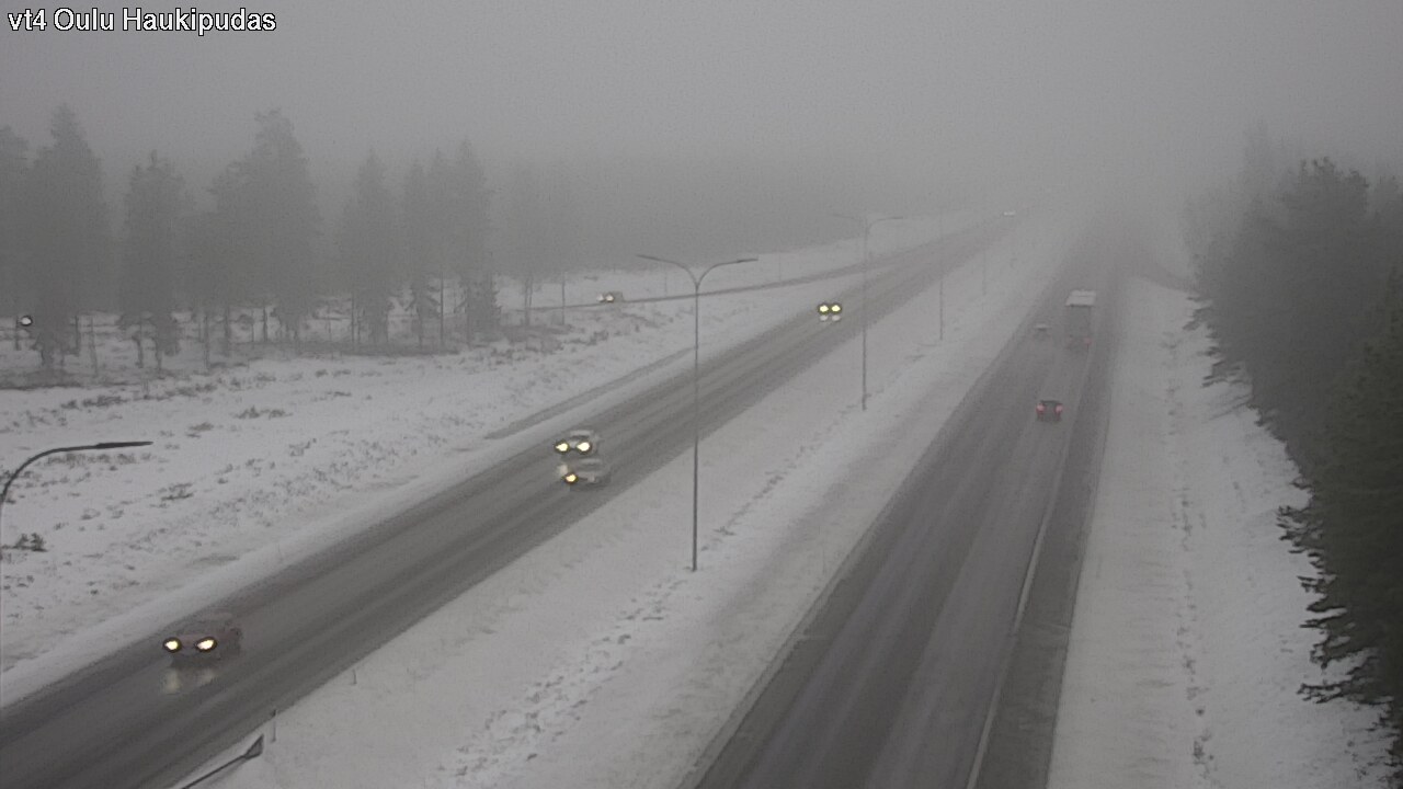 Weather Camera Image Road 4 Oulu, Haukipudas, Oulu, Pohjois-Pohjanmaa