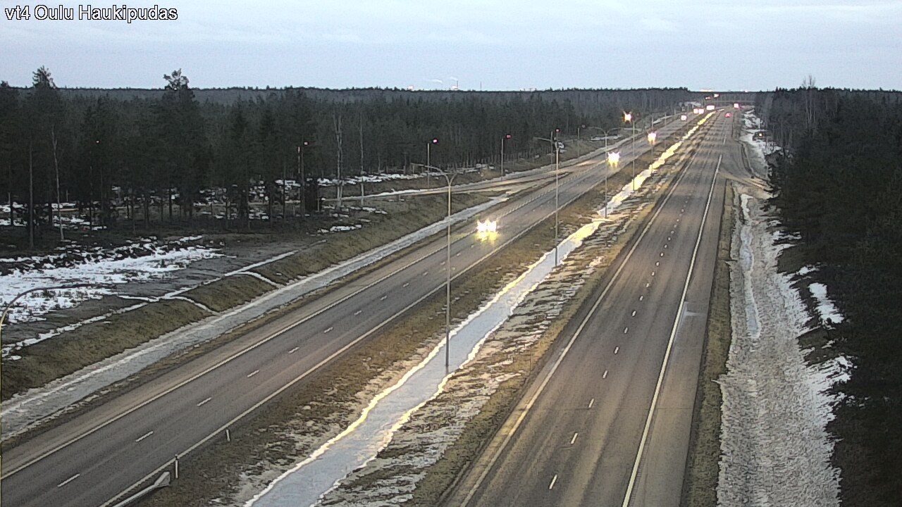 Weather Camera Image Road 4 Oulu, Haukipudas, Oulu, Pohjois-Pohjanmaa