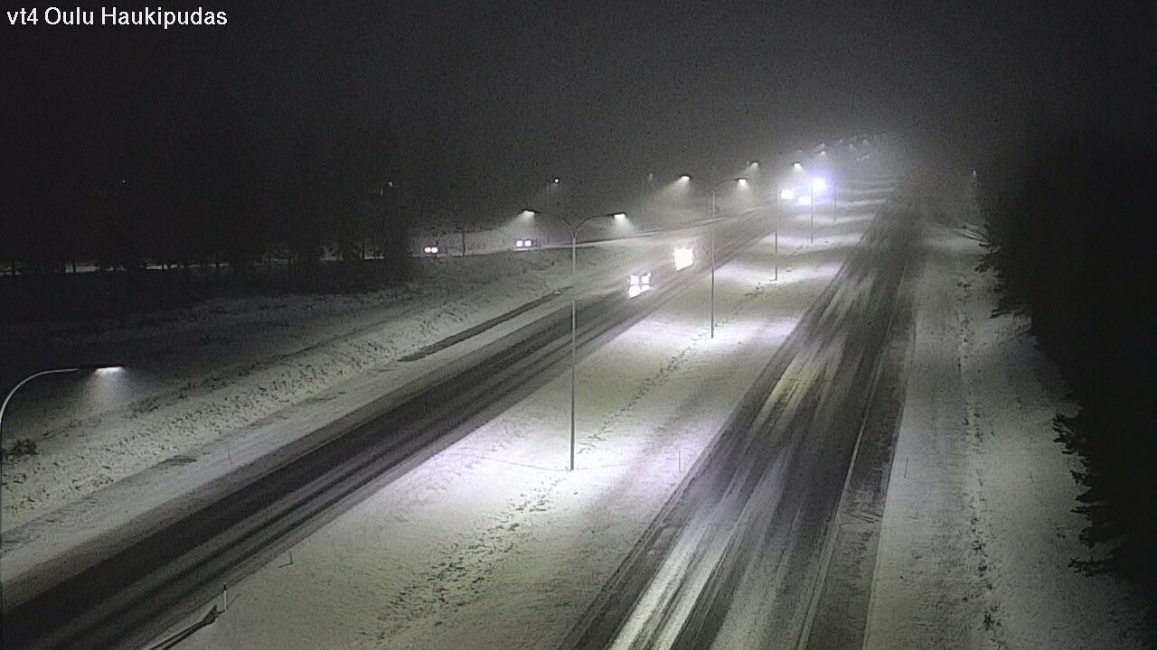 Weather Camera Image Road 4 Oulu, Haukipudas, Oulu, Pohjois-Pohjanmaa