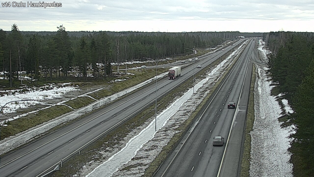 Weather Camera Image Road 4 Oulu, Haukipudas, Oulu, Pohjois-Pohjanmaa