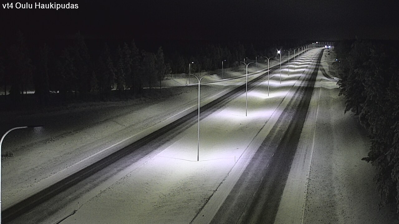 Weather Camera Image Road 4 Oulu, Haukipudas, Oulu, Pohjois-Pohjanmaa
