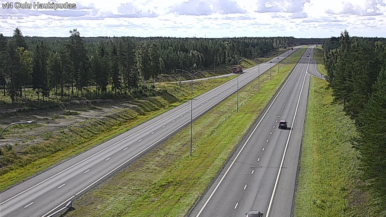 Weather Camera Image Väg 4 Oleåborg, Haukipudas, Oulu, Pohjois-Pohjanmaa