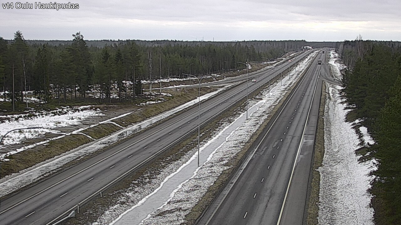 Weather Camera Image Road 4 Oulu, Haukipudas, Oulu, Pohjois-Pohjanmaa