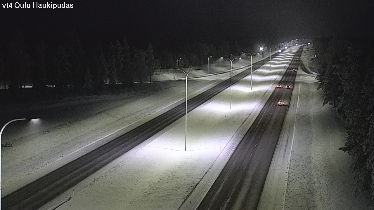 Weather Camera Image Road 4 Oulu, Haukipudas, Oulu, Pohjois-Pohjanmaa