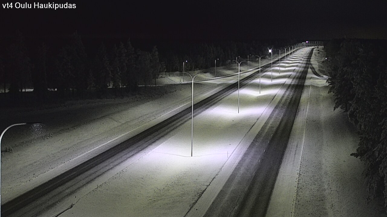 Weather Camera Image Road 4 Oulu, Haukipudas, Oulu, Pohjois-Pohjanmaa