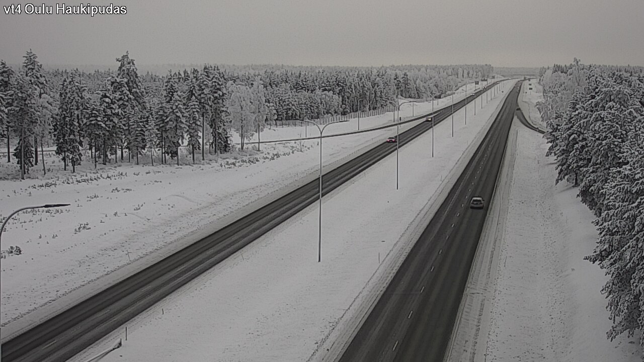 Weather Camera Image Road 4 Oulu, Haukipudas, Oulu, Pohjois-Pohjanmaa