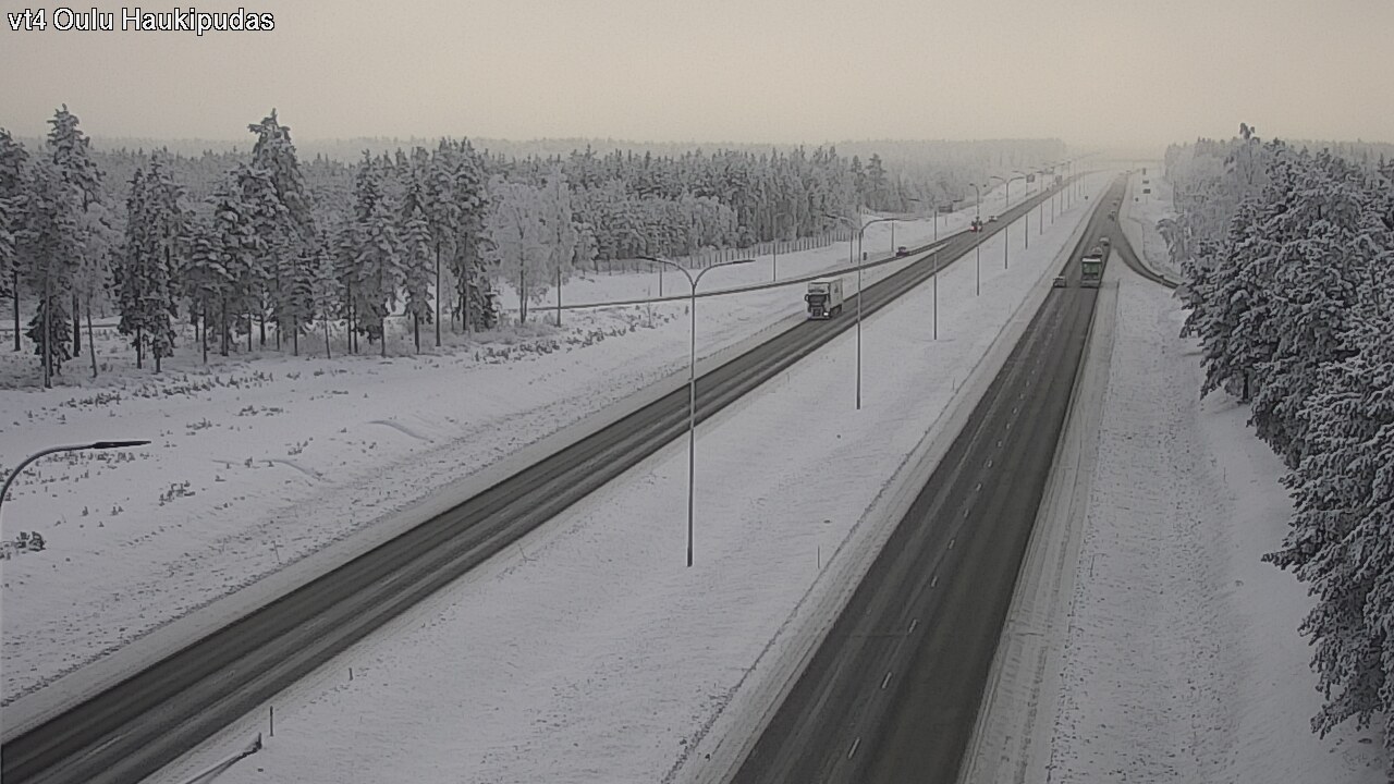 Weather Camera Image Road 4 Oulu, Haukipudas, Oulu, Pohjois-Pohjanmaa