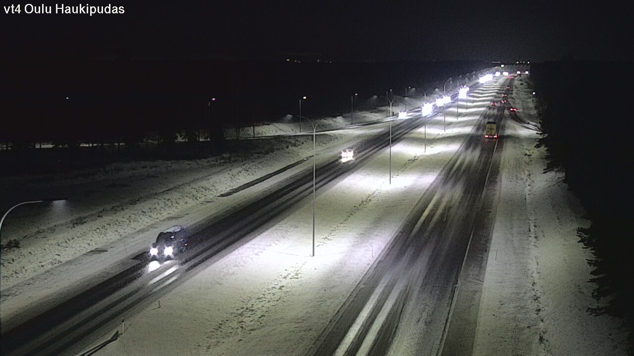 Weather Camera Image Väg 4 Oleåborg, Haukipudas, Oulu, Pohjois-Pohjanmaa