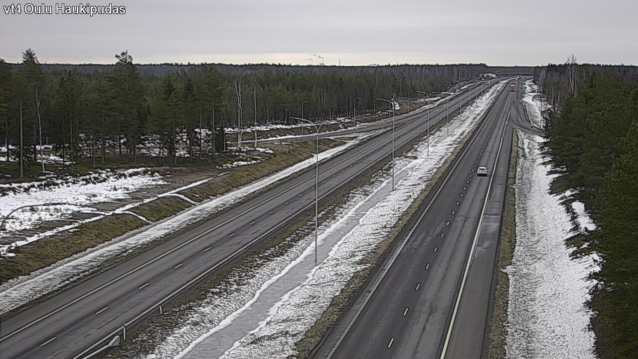 Weather Camera Image Road 4 Oulu, Haukipudas, Oulu, Pohjois-Pohjanmaa