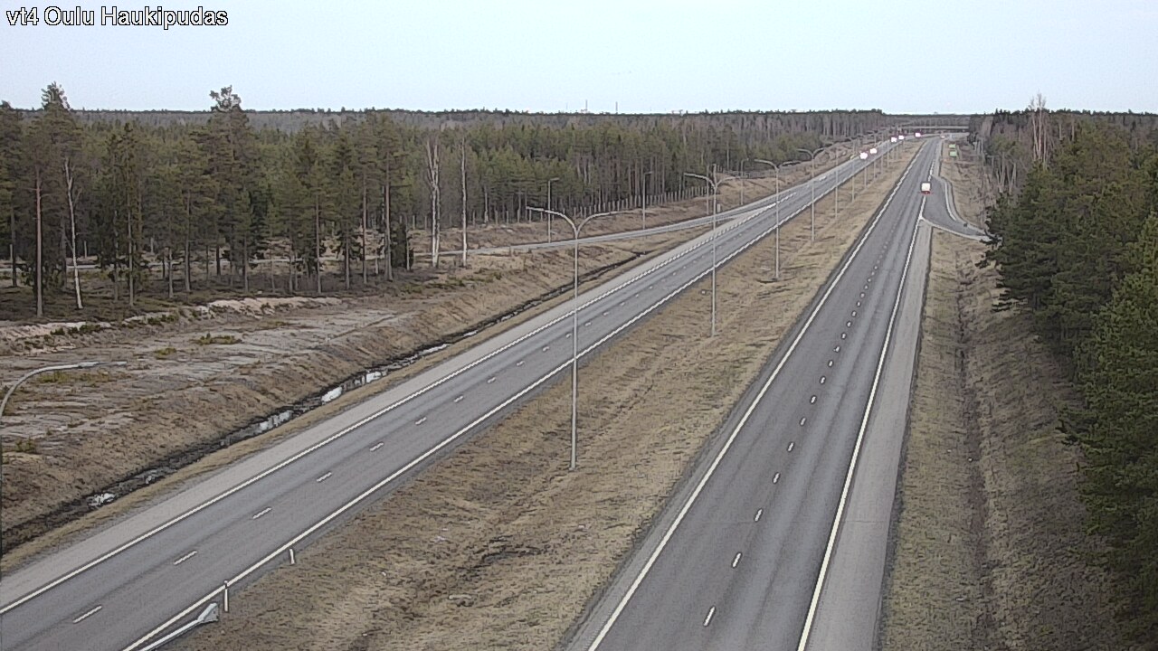 Weather Camera Image Road 4 Oulu, Haukipudas, Oulu, Pohjois-Pohjanmaa