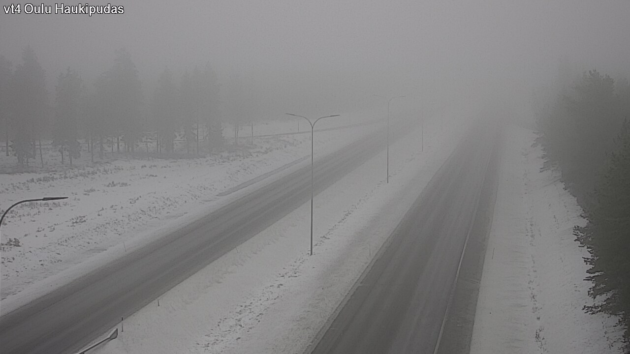 Weather Camera Image Road 4 Oulu, Haukipudas, Oulu, Pohjois-Pohjanmaa