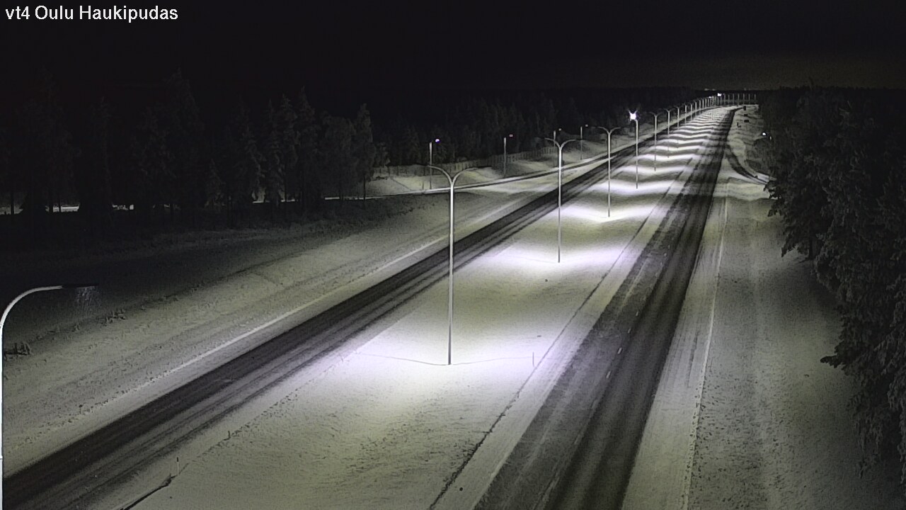 Weather Camera Image Road 4 Oulu, Haukipudas, Oulu, Pohjois-Pohjanmaa