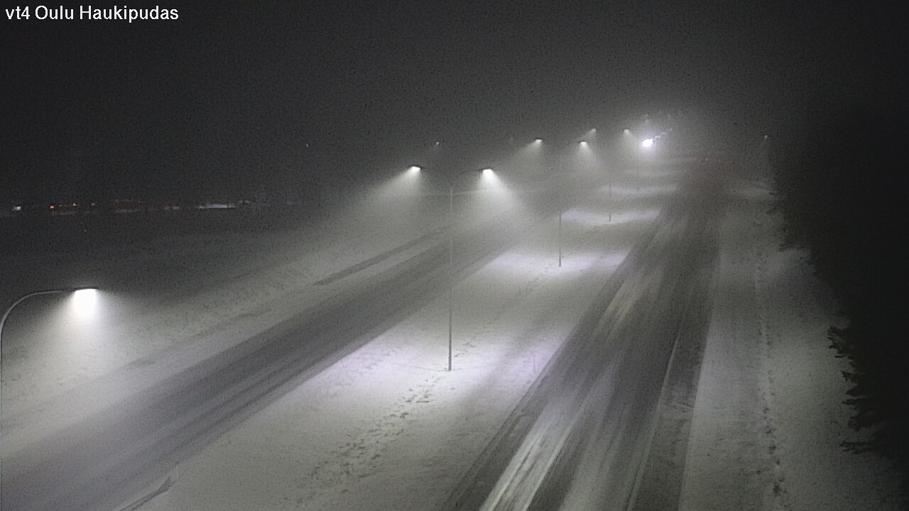 Weather Camera Image Road 4 Oulu, Haukipudas, Oulu, Pohjois-Pohjanmaa