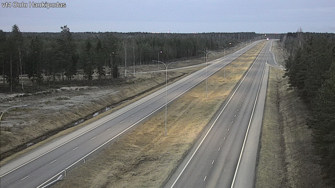 Weather Camera Image Road 4 Oulu, Haukipudas, Oulu, Pohjois-Pohjanmaa