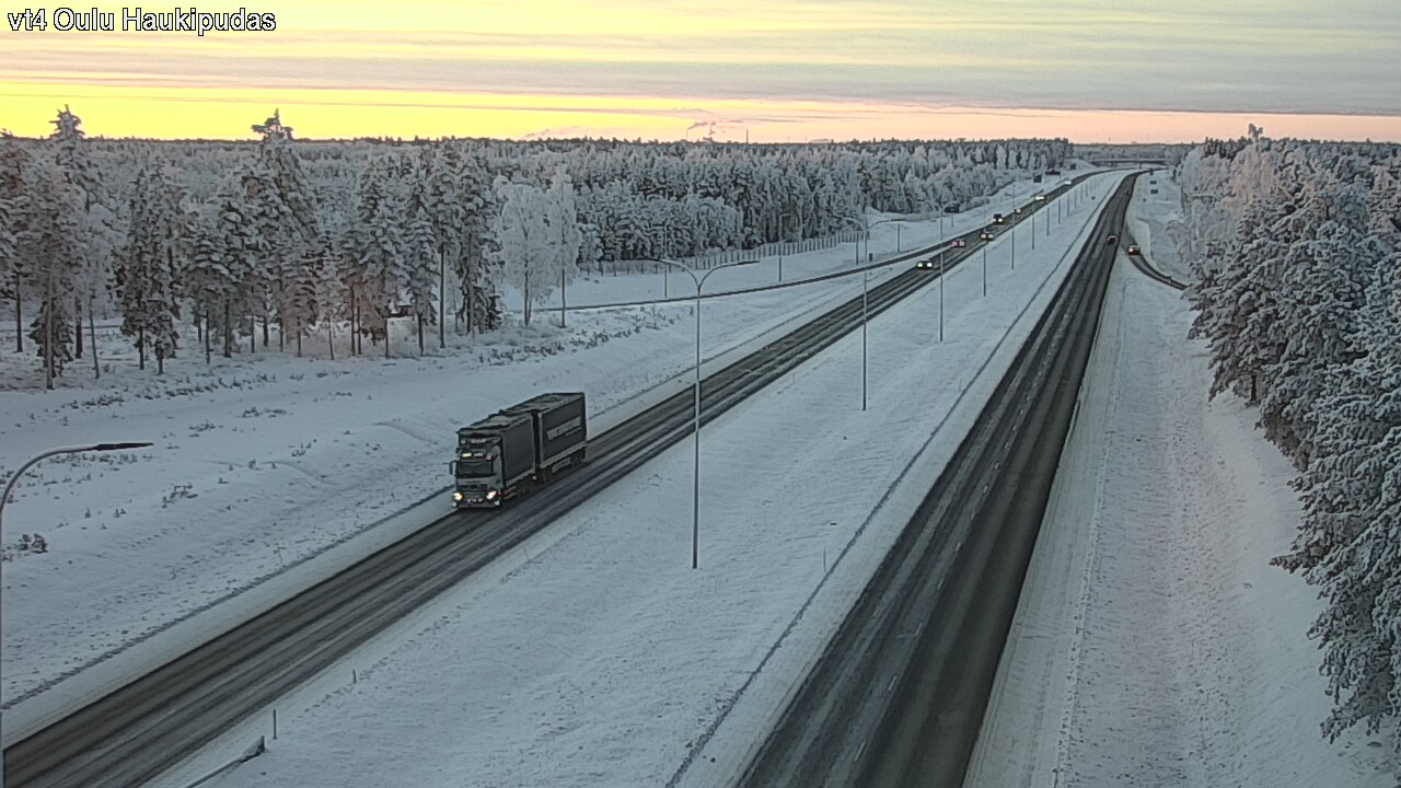 Weather Camera Image Road 4 Oulu, Haukipudas, Oulu, Pohjois-Pohjanmaa