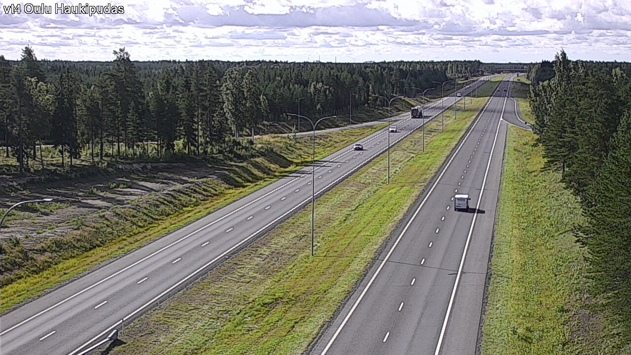 Weather Camera Image Väg 4 Oleåborg, Haukipudas, Oulu, Pohjois-Pohjanmaa