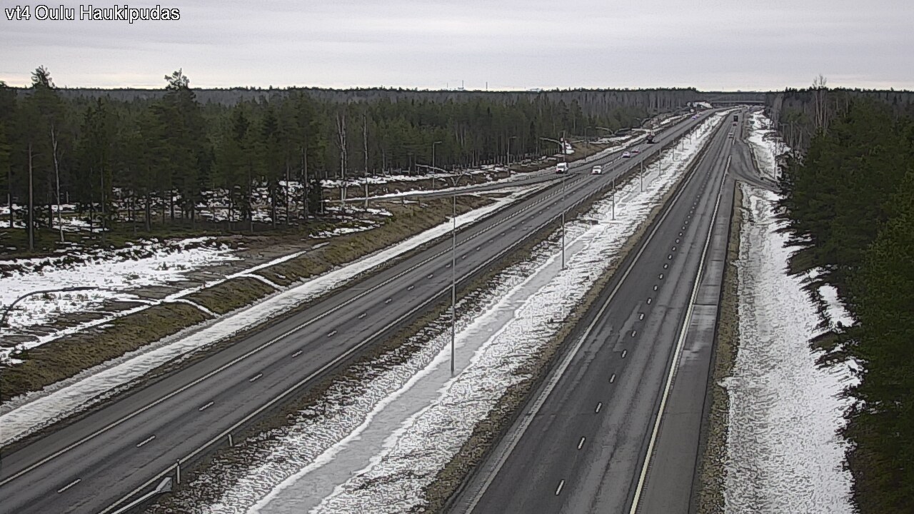 Weather Camera Image Road 4 Oulu, Haukipudas, Oulu, Pohjois-Pohjanmaa