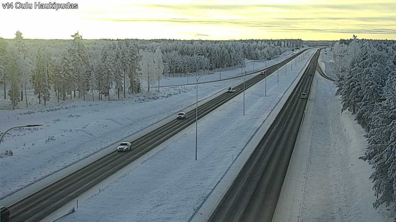 Weather Camera Image Road 4 Oulu, Haukipudas, Oulu, Pohjois-Pohjanmaa