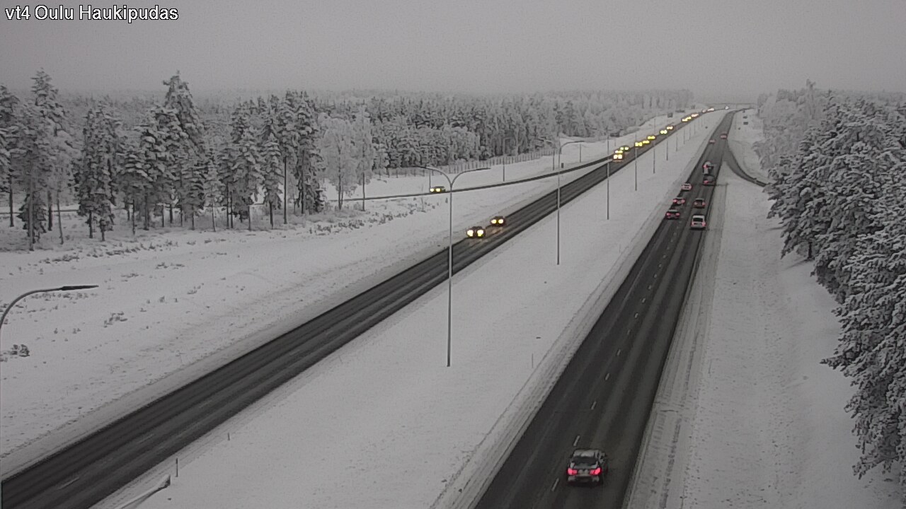 Weather Camera Image Road 4 Oulu, Haukipudas, Oulu, Pohjois-Pohjanmaa