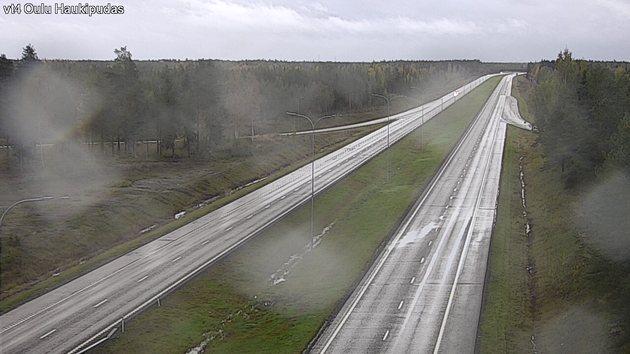 Weather Camera Image Väg 4 Oleåborg, Haukipudas, Oulu, Pohjois-Pohjanmaa
